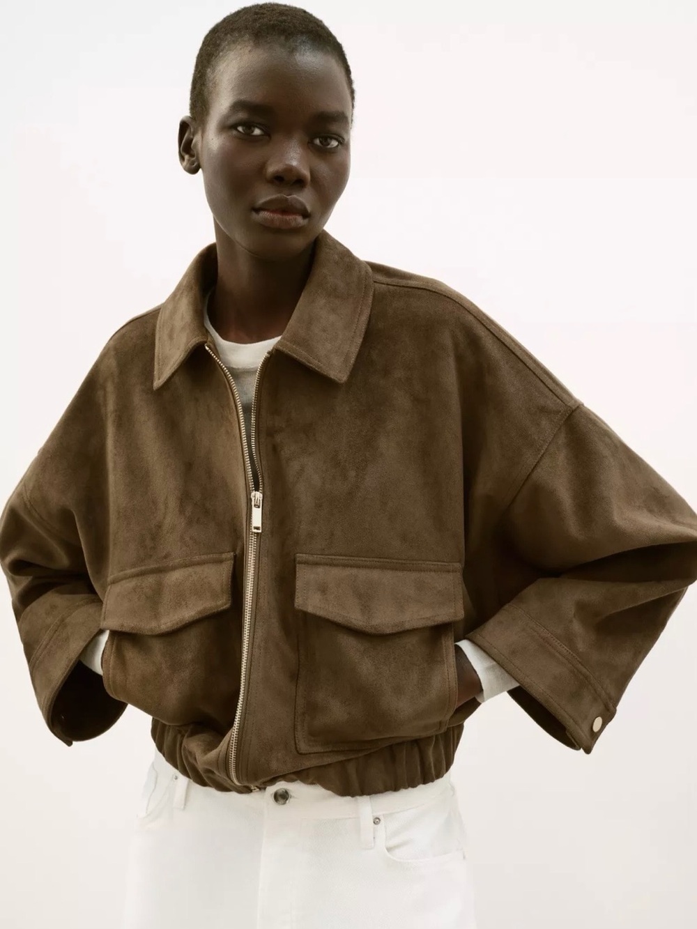 NWT‼️ ZARA FAUX SUEDE JACKET